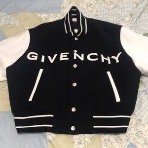 Givenchy Men’s Wool & Leather Varsity Jacket